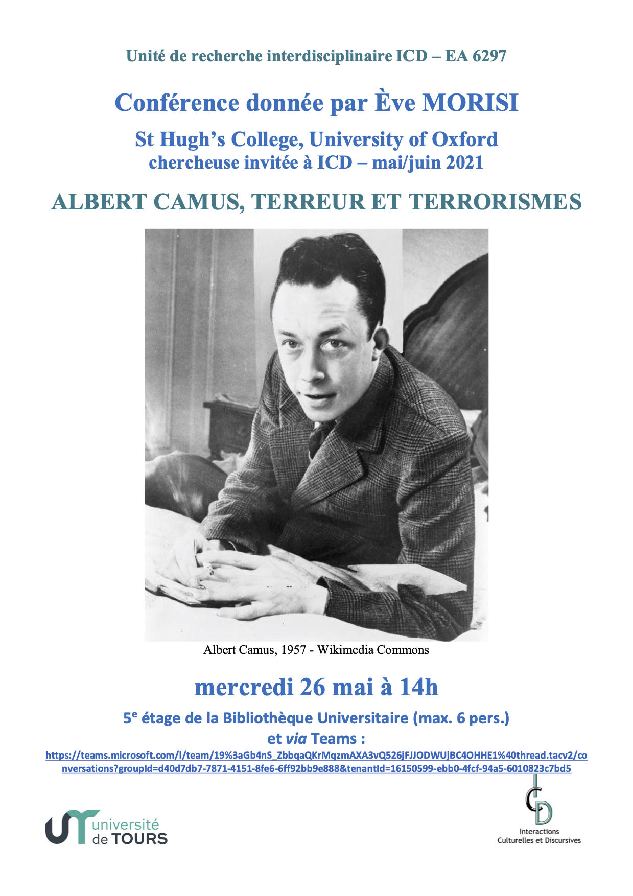 Affiche conf' Camus